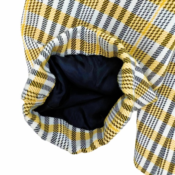 Vintage Yellow, Black and White Plaid Blazer by David Benjamin - Picture 13 of 16